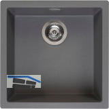 REGINOX 2D-Sp�le Amsterdam 40, 460 x 460 mm, Grey Silvery