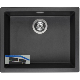 REGINOX 2D-Sp�le Amsterdam 50, 560 x 460 mm, Black Silvery