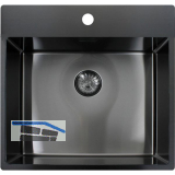 SOLIDO 2D-Sp�le CAPP50KR10GM Edelstahl-Anthrazit Gun Metal