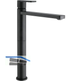 SOLIDO Waschtischarmatur Glam XL druckfest, Schwarz matt