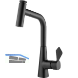 SOLIDO K�chenarmatur Mood D 400742SAT00NE druckfest, Schwarz matt