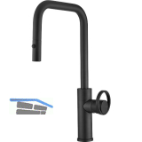 SOLIDO K�chenarmatur Halo druckfest, Schwarz matt