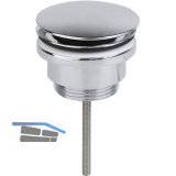 SOLIDO 5/4" Universal-Schaftventil 2in1, Chrom