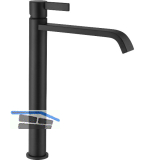 SOLIDO Waschtischarmatur Mooi XL druckfest, Schwarz matt