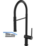 SOLIDO K�chenarmatur Gusto 400556SAT00NE druckfest Schwarz matt