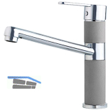 SOLIDO K�chenarmatur Zenit 1123573 druckfest Concrete/Chrom