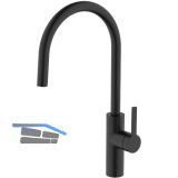 SOLIDO K�chenarmatur CA1105BK druckfest Schwarz matt