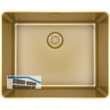 SOLIDO fl�chenb�ndige Sp�le CAPPSR50R20G Slim Frame Edelstahl-Gold