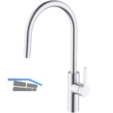 SOLIDO K�chenarmatur CA1114CHU mit ausziehbarem Auslauf, druckfest, Edelstahl