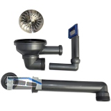 CARESSI Ab- und �berlaufgarnitur CABLPP50519 Edelstahl