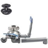 CARESSI Ab- und �berlaufgarnitur CAKPPOLBK Schwarz