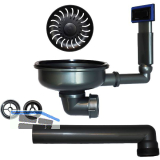 CARESSI Ab- und �berlaufgarnitur CAGR505100BK Schwarz