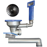 CARESSI Ab- und �berlaufgarnitur CAPPKP24NGM Gun Metal