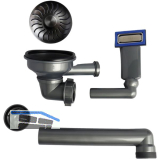 CARESSI Ab- und �berlaufgarnitur CABLPP50519GM Gun Metal