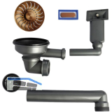 CARESSI Ab- und �berlaufgarnitur CABLPP50519CO Kupfer