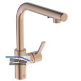 IDEAL STANDARD 2in1 K�chenarmatur mit Seifenspender Gusto iMX Sunset Rose