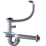 SOLIDO Ab-/und �berlaufgarnitur 1 x 3,5" S-700-D