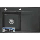 SYSTEMCERAM Einbausp�le Stema 80, 800 x 510 mm �1,5% Tropfteil rechts, Schiefer