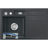 SYSTEMCERAM Einbausp�le Bela 78, 780 x 510 mm �1,5% Tropfteil rechts, Schiefer