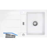 SYSTEMCERAM Einbausp�le Genea 87, 870 x 510 mm �1,5% reversibel, Polar