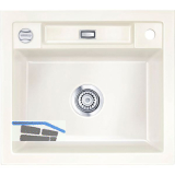 SYSTEMCERAM Einbausp�le Bela 57, 575 x 510 mm �1,5% reversibel, Magnolie