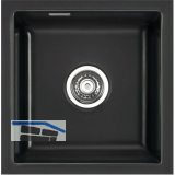 SYSTEMCERAM Unterbau-Sp�le Mera 40U/g Nero geschliffen