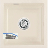 SYSTEMCERAM Unterbau-Sp�le Mera 40U/g Magnolie Excenter, geschliffen