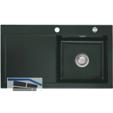 SYSTEMCERAM Einbausp�le Mera 90, 900 x 510 mm �1,5% Tt. links, Eibe