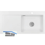 SYSTEMCERAM Einbausp�le Mera 100 SL, 1000 x 510 mm TT. links, Polar