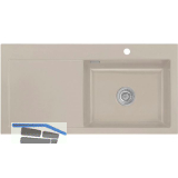 SYSTEMCERAM Einbausp�le Mera 100 SL, 1000 x 510 mm TT. links, Fango