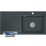 SYSTEMCERAM Einbausp�le Mera 100 SL, 1000 x 510 mm TT. links, Schiefer