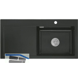 SYSTEMCERAM Einbausp�le Mera 100 SL, 1000 x 510 mm TT. links, Nigra