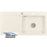 SYSTEMCERAM Einbausp�le Mera 100 SL, 1000 x 510 mm TT. links, Jasmin Exzenter