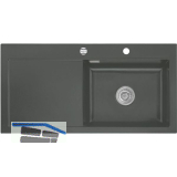 SYSTEMCERAM Einbausp�le Mera 100 SL, 1000 x 510 mm TT. links, Lava Exzenter