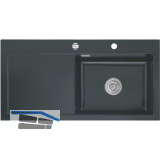 SYSTEMCERAM Einbausp�le Mera 100 SL, 1000 x 510 mm TT. links, Schiefer Exzenter