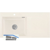 SYSTEMCERAM Einbausp�le Mera 100 SL, 1000 x 510 mm TT. rechts, Magnolie