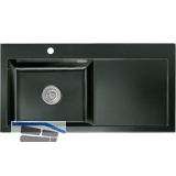 SYSTEMCERAM Einbausp�le Mera 100 SL, 1000 x 510 mm TT. rechts, Nero