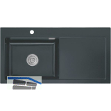 SYSTEMCERAM Einbausp�le Mera 100 SL, 1000 x 510 mm TT. rechts, Schiefer