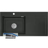 SYSTEMCERAM Einbausp�le Mera 100 SL, 1000 x 510 mm TT. rechts, Nigra