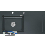 SYSTEMCERAM Einbausp�le Mera 100 SL, 1000 x 510 mm TT. rechts, Schiefer Exzenter