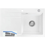 SYSTEMCERAM Einbausp�le Stema 80, 800 x 510 mm �1,5% Tropfteil links, Gr�nland