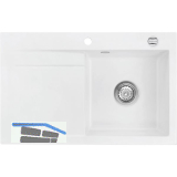 SYSTEMCERAM Einbausp�le Stema 80, 800 x 510 mm �1,5% Tropfteil links, Polar