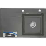 SYSTEMCERAM Einbausp�le Stema 80 Excenter 800 x 510 mm Tropfteil links, Lava