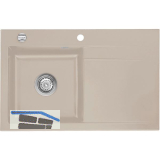 SYSTEMCERAM Einbausp�le Stema 80, 800 x 510 mm �1,5% Tropfteil rechts, Fango