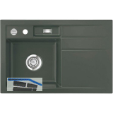 SYSTEMCERAM Einbausp�le Bela 78, 780 x 510 mm �1,5% Tropfteil rechts, Lava