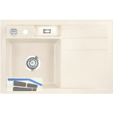 SYSTEMCERAM Einbausp�le Bela 78 Excenter, 780 x 510 mm Tropfteil rechts, Jasmin