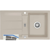 SYSTEMCERAM Einbausp�le Genea 87, 870 x 510 mm �1,5% reversibel, Fango