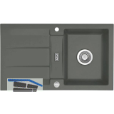 SYSTEMCERAM Einbausp�le Genea 87, 870 x 510 mm �1,5% reversibel, Lava