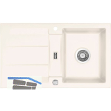 SYSTEMCERAM Einbausp�le Genea 87 Excenter, 870 x 510 mm reversibel, Jasmin