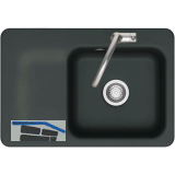 SYSTEMCERAM Einbausp�le Juna 75, 750 x 510 mm Tt. links, Eibe